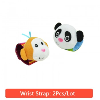 Baby Toy Baby Rattles Toys Animal Socks Wrist Strap with Rattle Baby Foot Socks Bug Wrist Strap