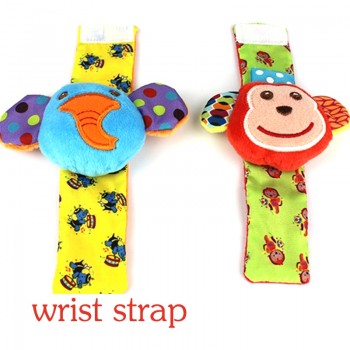 Baby Toy Baby Rattles Toys Animal Socks Wrist Strap with Rattle Baby Foot Socks Bug Wrist Strap