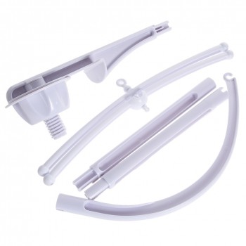 Baby Crib Holder Rattles DIY Plush Hanging Baby Crib Mobile Bed Bell Golder Kids Toy Holder 360 Degree Rotate Arm Bracket Set