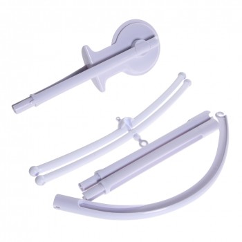 Baby Crib Holder Rattles DIY Plush Hanging Baby Crib Mobile Bed Bell Golder Kids Toy Holder 360 Degree Rotate Arm Bracket Set