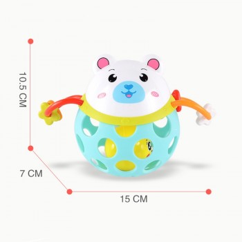 0-12 Months Baby Rattles toy Intelligence Grasping Gums Plastic Animal Music Hand Shake Toy Early Educational Gift for Newborns