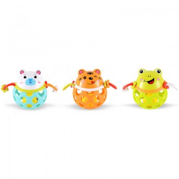 0-12 Months Baby Rattles toy Intelligence Grasping Gums Plastic Animal Music Hand Shake Toy Early Educational Gift for Newborns