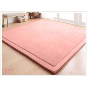New 2CM Thick play mats coral fleece blanket carpet children baby crawling tatami mats cushion mattress for bedroom