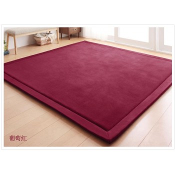 New 2CM Thick play mats coral fleece blanket carpet children baby crawling tatami mats cushion mattress for bedroom