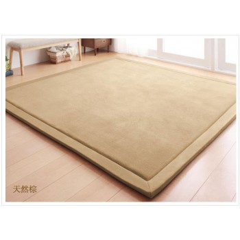 New 2CM Thick play mats coral fleece blanket carpet children baby crawling tatami mats cushion mattress for bedroom