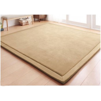 New 2CM Thick play mats coral fleece blanket carpet children baby crawling tatami mats cushion mattress for bedroom