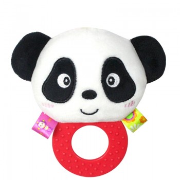 Animal Hand Bells Teether Rattle Doll Plush Baby Rattles Toys Infant Newbron Early Education Toys Monkey Panda Lion Dog