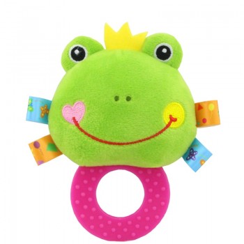Animal Hand Bells Teether Rattle Doll Plush Baby Rattles Toys Infant Newbron Early Education Toys Monkey Panda Lion Dog
