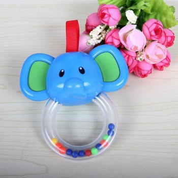 Baby Stop Crying Development Rattles Vocal Hand Bell Teether Kids Toys for Newborn Cartoon Elephant Baby Rattle Cow in the Crib