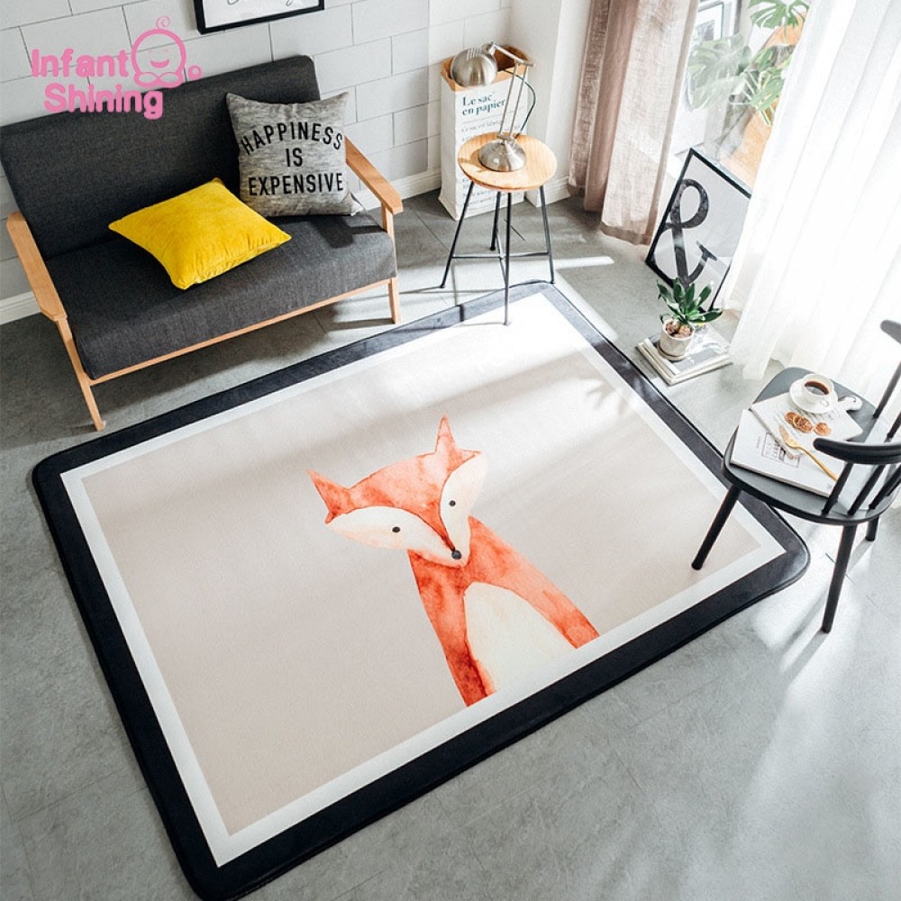 Infant Shining  Baby Play Mat Northern Europe Carpet Thickening Children Bedroom Decor Living Room Rugs Non-slip Carpet Puzzle