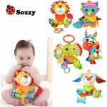 Sozzy Multifunctional Baby Toys Rattles Mobiles Soft Cotton Infant Pram Stroller Car Bed Rattles Hanging Animal Plush Toys