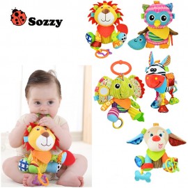 Sozzy Multifunctional Baby Toys Rattles Mobiles Soft Cotton Infant Pram Stroller Car Bed Rattles Hanging Animal Plush Toys