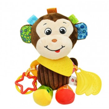 Sozzy Multifunctional Baby Toys Rattles Mobiles Soft Cotton Infant Pram Stroller Car Bed Rattles Hanging Animal Plush Toys