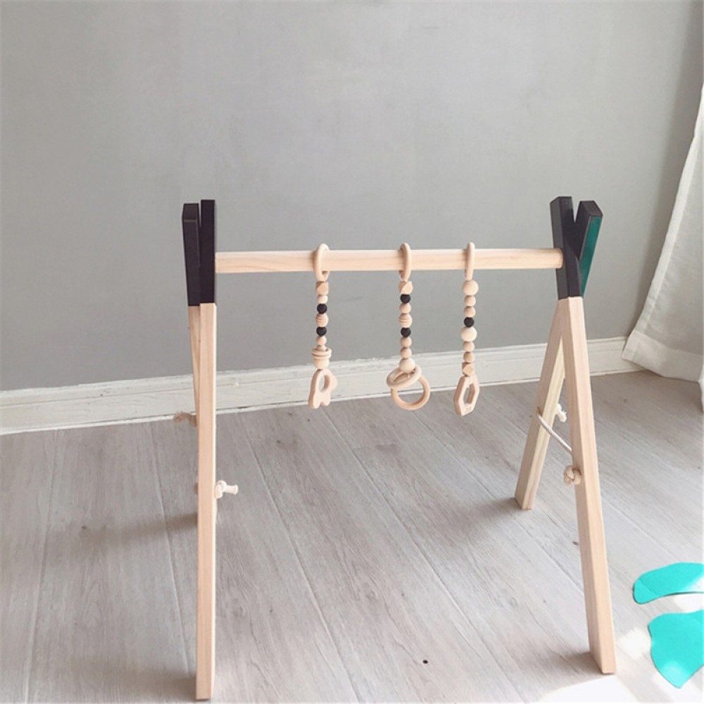 Nordic Wooden Baby Gym Accessories amp; Play Gym Rattle Toy Set Frame Nursery Decor Montessori Sensory Toy Baby Rattles Best Gifts