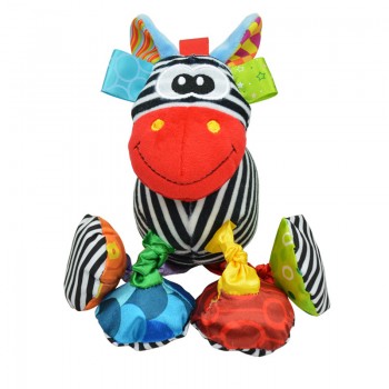 Baby Rattle Ring Bell  Toy Soft Plush Elephant Crib Bed Hanging Animal Teether  Infant Early Educational Doll WJ323