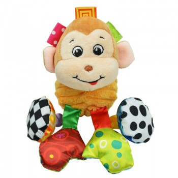 Baby Rattle Ring Bell  Toy Soft Plush Elephant Crib Bed Hanging Animal Teether  Infant Early Educational Doll WJ323