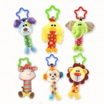 New Arrive Baby Toys Animal Hand Bells Plush Baby Boys Girls Toy Newbron Gift Baby Rattle Toys BF10