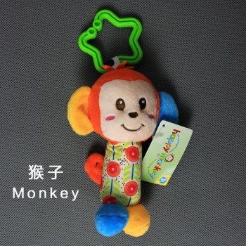 New Arrive Baby Toys Animal Hand Bells Plush Baby Boys Girls Toy Newbron Gift Baby Rattle Toys BF10