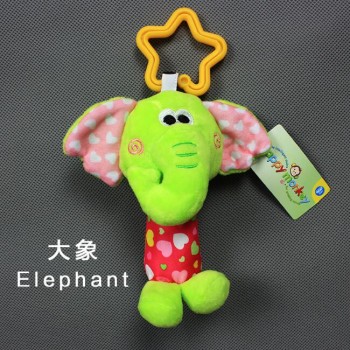 New Arrive Baby Toys Animal Hand Bells Plush Baby Boys Girls Toy Newbron Gift Baby Rattle Toys BF10