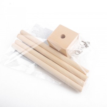 1Set Mobile Baby Hanger Baby Mobile Crib Hanger Frame Mobile DIY Crafts Frame Mobile Holder In Natural Wood Handmade Newborn Toy