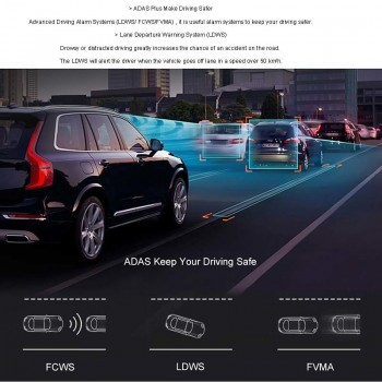 ANSTAR Dash Cam full HD 1920*1080P 4G Car DVR Camera 10 IPS Stream Rear View Mirror ADAS WiFi Video Camera Auto Registrar