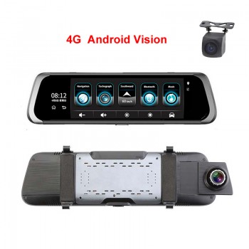 ANSTAR Dash Cam full HD 1920*1080P 4G Car DVR Camera 10 IPS Stream Rear View Mirror ADAS WiFi Video Camera Auto Registrar