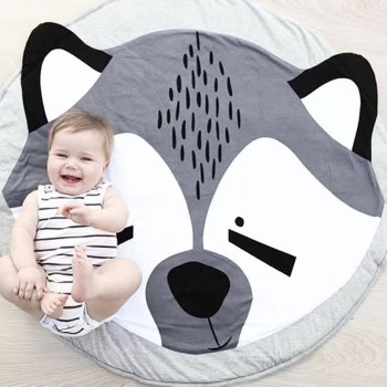 INS Baby Infant Play MatsFloor Rug Baby Bedding Rabbit Blanket  Kids Crawling Carpet Cotton Game Pad Children Room Decor 90CM