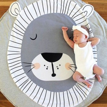 INS Baby Infant Play MatsFloor Rug Baby Bedding Rabbit Blanket  Kids Crawling Carpet Cotton Game Pad Children Room Decor 90CM