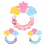 New born Baby rattles Teether Toy Teeth Biting For Babies Baby Rattle toddler Bed Bell Silicone Handbell Jingle Cartoon Teether
