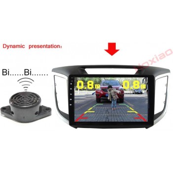 Car rear view camera Night vision LED light High definition Rearview Vehicle Camera Add Reversing Radar sensor detector camera