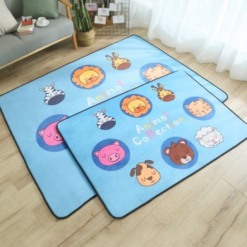 Infant Shining Baby Play Mat Children Puzzle Cartoon Carpet Suede Large Rugs Living Room Mat Children Bedroom Thicken Blanket