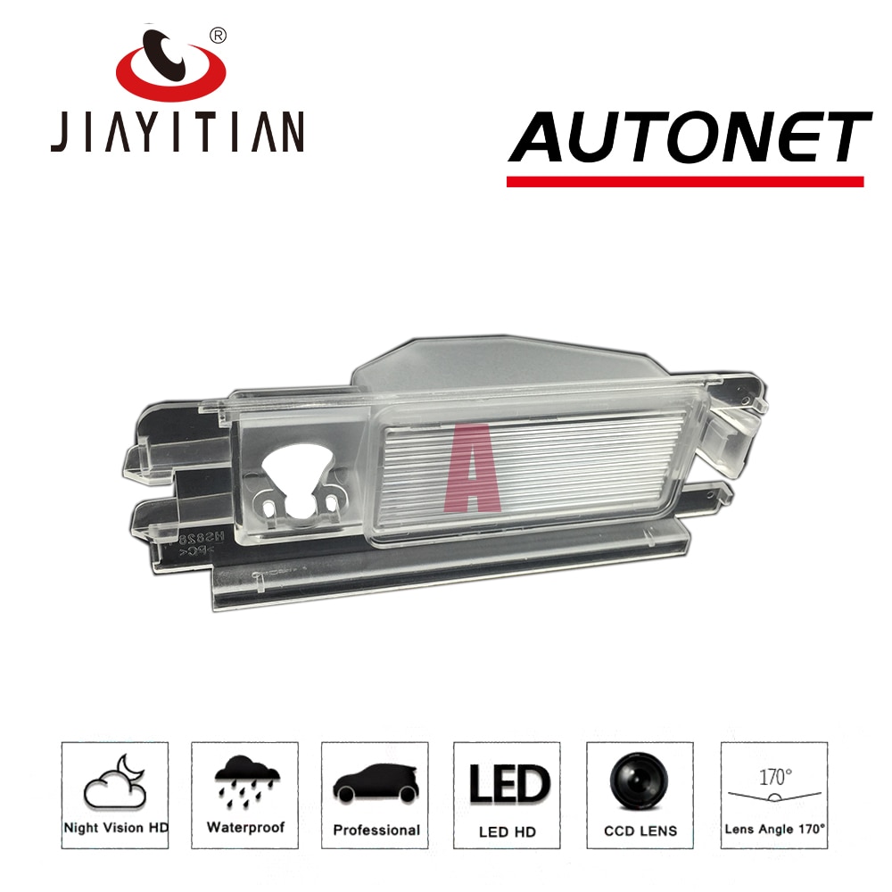 JIAYITIAN for Nissan Micra March for Renault Pulse Logan Sandero DIY Rear View Camera Bracket License Plate Lights Housing Mount