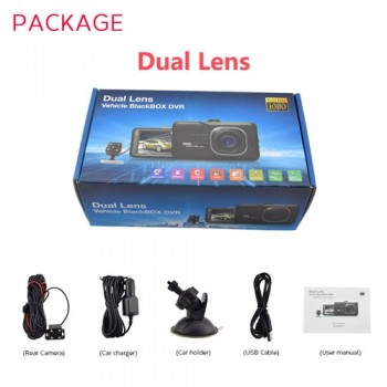 XST Full HD 1080P Car DVR 3.0 Inch IPS Screen Car Camera Dual Lens Dash Cam Video Recorder Night Vision G-sensor Registrator
