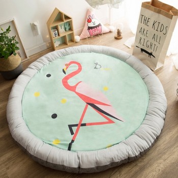 Soft Cotton Development Mat for Baby Play Mat Cartoon Kids Rug Roundness Childrens Pad for Crawling Activity Rug for Infant