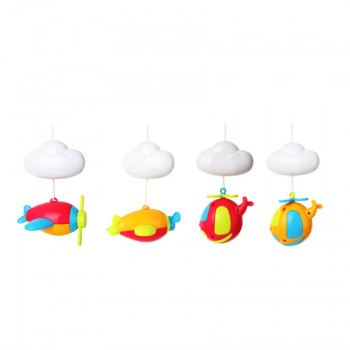 Huanger  Baby bed bell toy 0-12 month rotating music hanging baby rattle bracket baby crib mobile holder