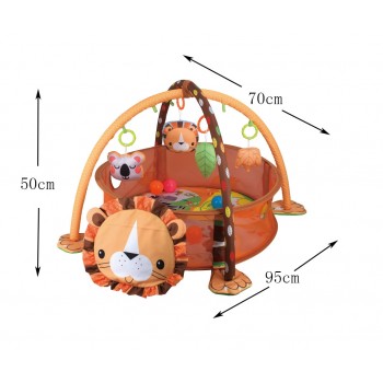 Kids Rug Toys Developing Lion Baby Play Mat 0-1 Year Children Child Carpet Playmat Gym Carpet Crawling Baby Floor Mat 3-In-1 Toy