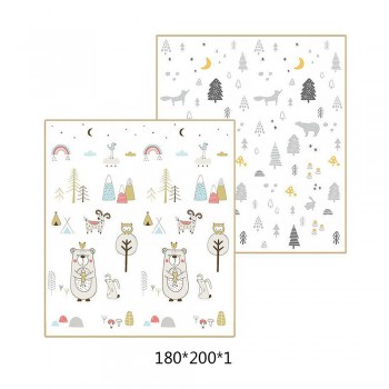 200CM*180CM Baby Play Mat Xpe Puzzle Childrens Mat Thickened Tapete Baby Room Crawling Pad Folding Waterproof Puzzle Carpet Mat