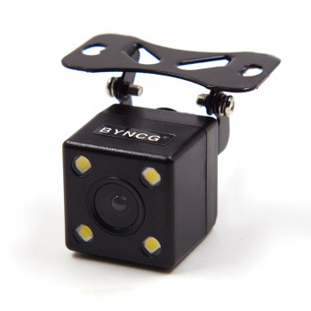 Car Rear View Camera Plug 4 LED HD Night Vision Camera Wide Degrees Mini Night Vision Rear View Reversing Camera