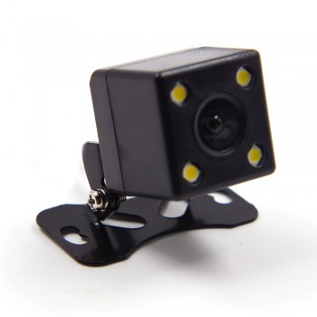 Car Rear View Camera Plug 4 LED HD Night Vision Camera Wide Degrees Mini Night Vision Rear View Reversing Camera