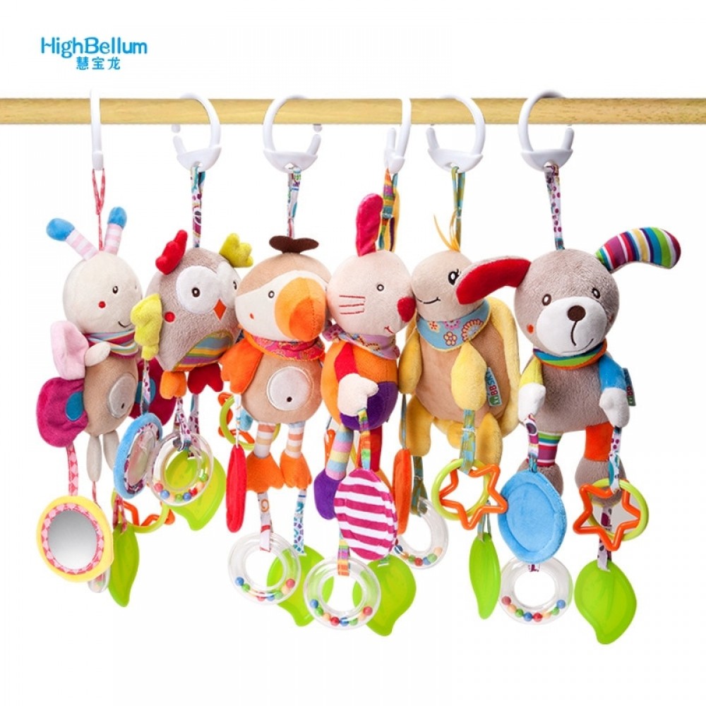 New Born Baby Stroller Toys  Bell Bed amp; Baby Stroller Hanging Bell Toys Educational Baby Rattle Toys Styles Soft Toys Gift