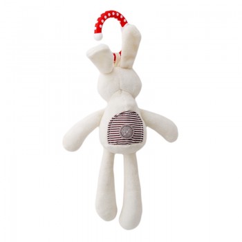 Cute Baby Crib Stroller Toy Rabbit Bunny Bear Soft Plush Infant Doll Stuff Mobile Bed Pram kid Animal Hanging Ring Baby Rattle