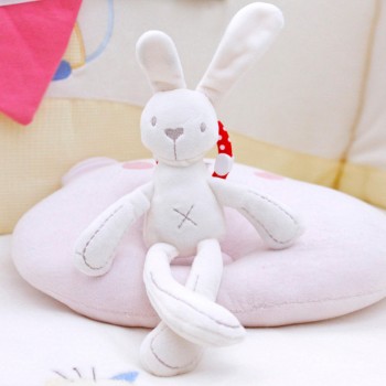 Cute Baby Crib Stroller Toy Rabbit Bunny Bear Soft Plush Infant Doll Stuff Mobile Bed Pram kid Animal Hanging Ring Baby Rattle