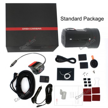 Conkim Dual Lens Car Dash Camera GPS DVR Front 1080P FHD+Rear Camera 1080P FHD Parking Guard Auto Registrar Mini 0906 Novatek
