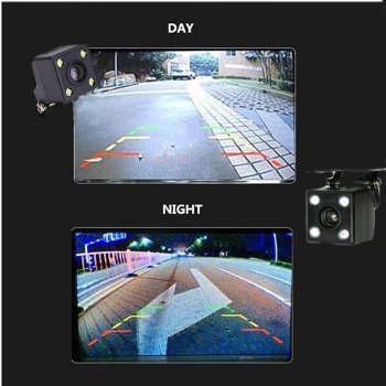 Podofo Car Rear View Camera Universal 4 LED Night Vision Backup Parking Reverse Camera Waterproof 170 Wide Angle HD Color Image