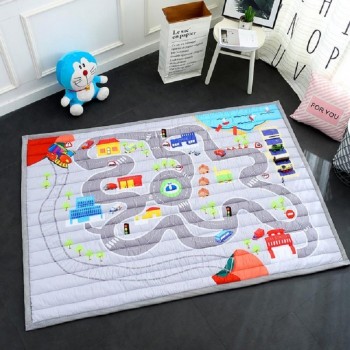 Simple Pattern Baby Play Mats Kids Crawling Carpet Cotton 2.5CM Thick Soft Mat No Smell Safe Blanket Rug Nordic Style