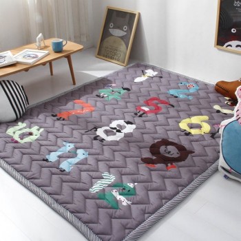 Simple Pattern Baby Play Mats Kids Crawling Carpet Cotton 2.5CM Thick Soft Mat No Smell Safe Blanket Rug Nordic Style