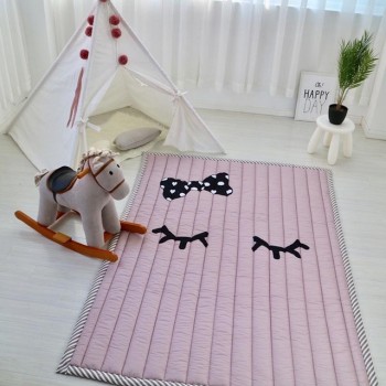 Simple Pattern Baby Play Mats Kids Crawling Carpet Cotton 2.5CM Thick Soft Mat No Smell Safe Blanket Rug Nordic Style