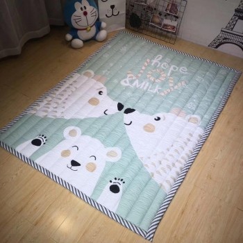 Simple Pattern Baby Play Mats Kids Crawling Carpet Cotton 2.5CM Thick Soft Mat No Smell Safe Blanket Rug Nordic Style