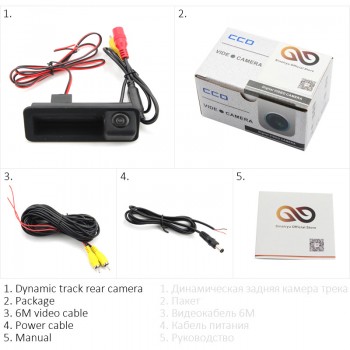 Dynamic Track Trunk handle Rear View Car Camera CCD Night Vision Car Camera For FORD Mondeo /FOCUS/Range Rover/Freelander 2