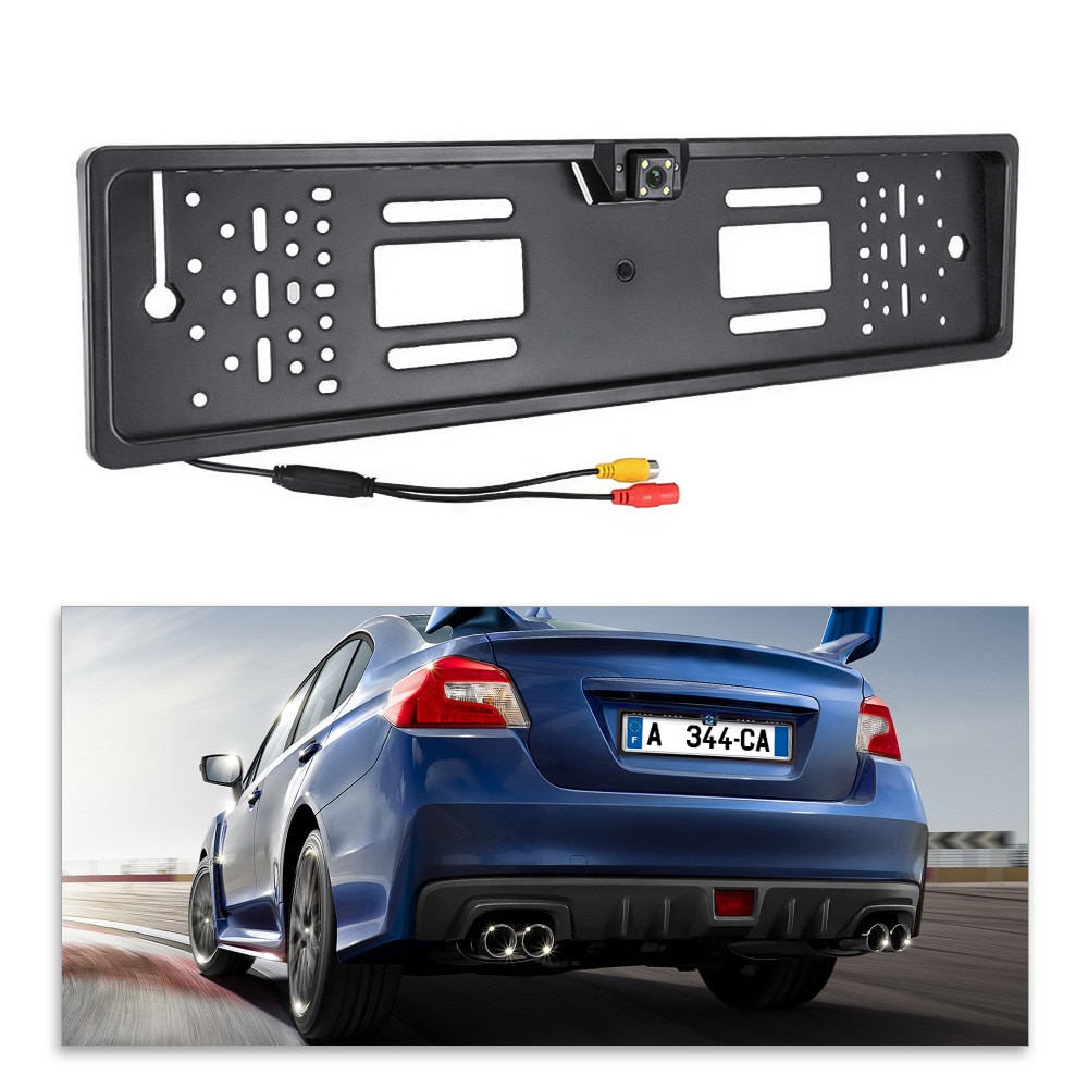 Car Rear View Camera EU European Car License Plate Frame Waterproof Auto Wire Car Reverse Backup Rearview parking Camera